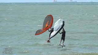 Tannum Sands Qld Smithy puts on a show Wingfoiling [upl. by Giddings870]