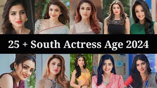 Top 25 South Indian Actress Real Age 2024 With Photo  South Actress Age youtube southactress [upl. by Adihsaar54]