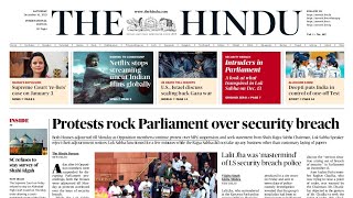 16 December 2023  The Hindu Newspaper Today  The Hindu Editorial Analysis  Current affairs Today [upl. by Eerased]