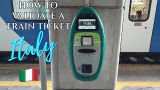 How to validate your train ticket in Italy 2024 [upl. by Akined]