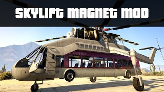 WORKING SKYLIFT MAGNET MOD Pick up Trams Trains amp Cars  GTA 5 PC Mods [upl. by Douglass995]