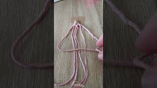 DIY PorteClés en Macramé  Tutoriel Pas à Pas [upl. by Eelasor]