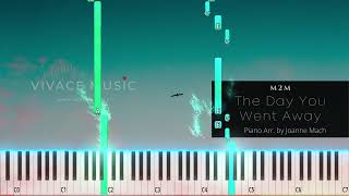 M2M  The Day You Went Away  Piano Cover by  Vivace Music  Easy Piano [upl. by Asante]