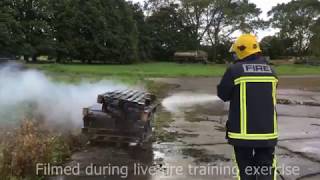 Hagglunds BV206 Fire Chief Demo [upl. by Auhso]