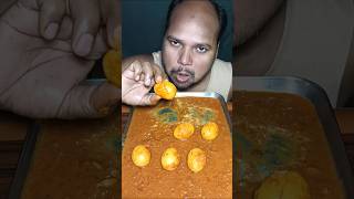 SPICY EGG CURRY🔥😱 youtubeshorts mukbangers foodie food foodlover foodblogger [upl. by Aerdnaz]