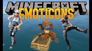 Emoticons Mod  Fortnite Dances in Minecraft 1122 [upl. by Beichner]