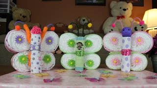 Butterfly Diaper Cake How To Make [upl. by Haugen895]