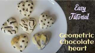 Geometric Chocolate hearts tutorial [upl. by Cilo735]