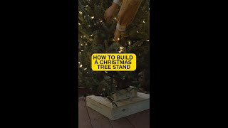 DIY Outdoor Christmas Tree Stand [upl. by Dominga]