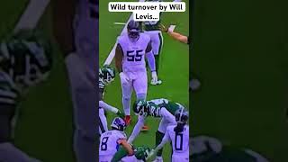 Jets vs Titans Wild turnover by Will Levis football highlights shorts [upl. by Fin]