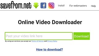 HOW TO DOWNLOAD FACEBOOK INSTAGRAM VIDEOS FACEBOOKVIDEO [upl. by Yoshiko]