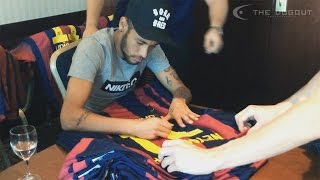 ネイマール独占サイン会映像公開！｜Neymar with THE DUGOUT [upl. by Ykcaj]