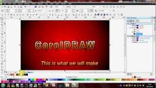 Fancy Text in CorelDRAW [upl. by Hairabez]