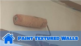 Interior Painting Ideas  How to Paint Textured Walls [upl. by Norahs]