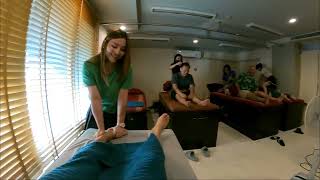 ASMR Thai Massage Foot and Groin Massage [upl. by Bergeron]