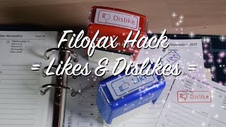 DIY Filofax amp Planer Hack  Likes amp Dislikes  Stempel  Kalender gestalten [upl. by Smada]