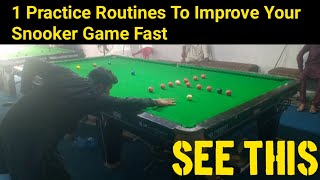 1 Practice Routines To Improve Your Snooker Game Fast [upl. by Irelav]