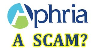 BREAKING NEWS Aphria a Scam [upl. by Aillicsirp]