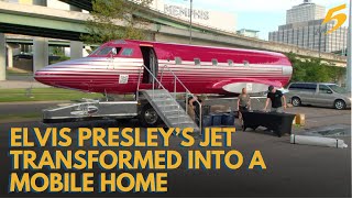 Elvis Presley’s former jet returns to Memphis as mobile home [upl. by Ime]