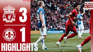 Highlights Liverpool 31 Darmstadt  Salah Jota amp BRILLIANT Luis Diaz flick [upl. by Cilurzo]