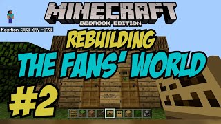 REBUILDING Ethan Gamer Fans Minecraft World  Part 2 [upl. by Ennoval]