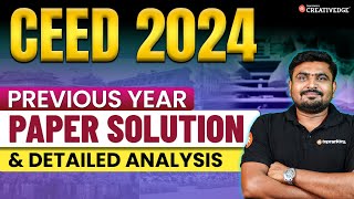 CEED 2024 Paper Solution amp Detailed Paper Analysis  CEED Previous Year Questions Solution [upl. by Sonitnatsnoc]