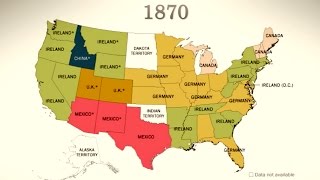 Americas Sources of Immigration 1850Today [upl. by Anehs]