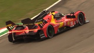 Robert Kubica Testing a Ferrari 499P LMH Le Mans Hypercar at Imola Circuit Pure Sound in Action [upl. by Aluor]