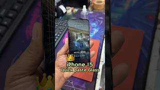 iPhone 15 Tempered Glass Screen Protector Quick paste Easy To Apply [upl. by Zanahs]