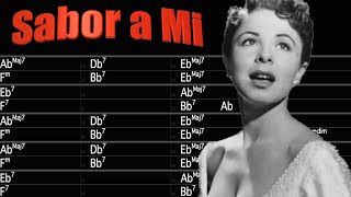 Sabor a Mi  Backing Track in Eb Eydie Gormé Version [upl. by Leschen225]