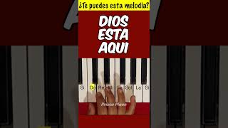 Dios esta aqui  Melodia Piano  Prisca Piano piano clasesdepiano melodia tutorial [upl. by Ydrah]