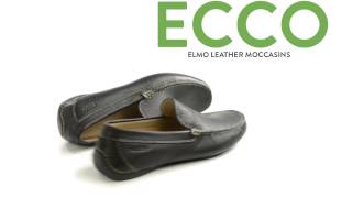 ECCO Elmo Leather Moccasins For Men [upl. by Wilone545]