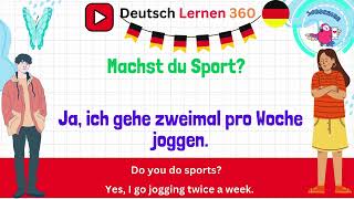 deutsch lernen mit dialogen  50 Fragen und Antworten auf Deutsch – Perfekt für Anfänger A1 [upl. by Kcam900]