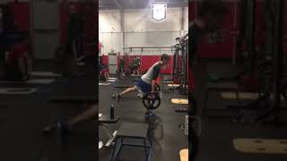 U Bar 1 Leg Straight Leg Deadlift [upl. by Ruperto]