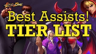 TIER LIST for all ASSISTS  Street Fighter Duel [upl. by Spiros]