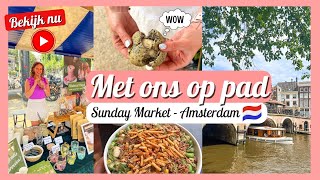 Op naar de Sunday Market in AMSTERDAM ✨  SUPERFOOD poeders 🌱 Natural Blend  Travelling Sisters [upl. by Eidnim682]