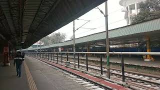 Announcement of New Delhi  Ambala Cantt Junction Express at New Delhi Railway Station [upl. by Acinet729]