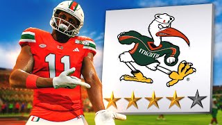 This College Football 25 Dynasty Rebuild Fixes the Miami Hurricanes [upl. by Clevey]