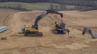 Convert a Volvo pipelayer PL3005D to an excavator a time laps [upl. by Ahsietal]