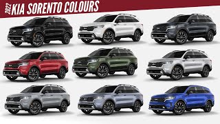 2022 Kia Sorento SUV  All Color Options  Images  AUTOBICS [upl. by Hamforrd]