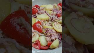 Salade de thon tomates oignons et pommes de terre Recette facile et rapide ANACUISINE1 asmr [upl. by Gotcher]