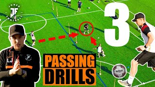 LOADS OF PASSING DRILLS FOR SMALL GROUP TRAINING ⚽️ Joner Football [upl. by Hebner376]