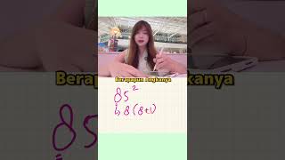 CARA NGITUNG CEPAT PERKALIAN KUADRAT TANPA KALKULATOR‼️🤫✨ LiannaNgajar matematika mathtricks [upl. by Bonnibelle]