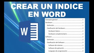 Creación de un índice tabla de contenido en Word 2016  parte 1 nueva versión [upl. by Akirat]