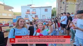 FESTEJOABIERTO  Tarde de vacas en Alpartir Zaragoza 23062024 Ganadería Javier Soria [upl. by Alane]