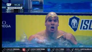 Caeleb Dressel isl swimmin wr 100 IM 4928 [upl. by Evelyn224]