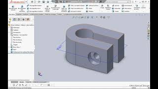 Conception 05 3D de pièce sur Solidworks [upl. by Lecroy73]