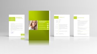 Bewerbung Design mit Anschreiben  Lebenslauf  Deckblatt [upl. by Roehm]