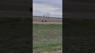 Helicopter Pulls Power Line Across Interstate bluecollar flying [upl. by Annais906]