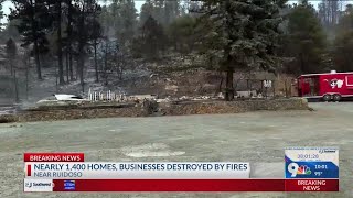 Nearly 14k structures destroyed in wildfires in Ruidoso [upl. by Attekram128]